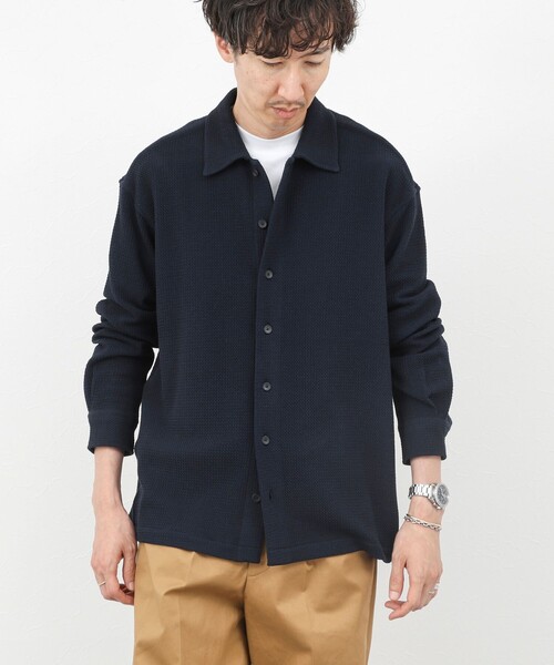 NOLLEY’S（ノーリーズ）の「ウォッシャブル ニットシャツ/ジャージ/ストレッチ/25AW（カーディガン/ボレロ・メンズ・ブラウン/ブラック/ネイビー・L/M/S）」の19枚目の写真