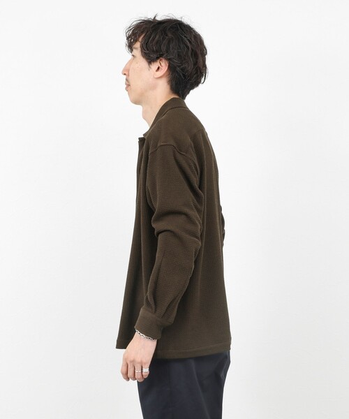 NOLLEY’S（ノーリーズ）の「ウォッシャブル ニットシャツ/ジャージ/ストレッチ/25AW（カーディガン/ボレロ・メンズ・ブラウン/ブラック/ネイビー・L/M/S）」の7枚目の写真