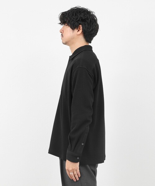 NOLLEY’S（ノーリーズ）の「ウォッシャブル ニットシャツ/ジャージ/ストレッチ/25AW（カーディガン/ボレロ・メンズ・ブラウン/ブラック/ネイビー・L/M/S）」の15枚目の写真