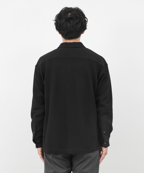 NOLLEY’S（ノーリーズ）の「ウォッシャブル ニットシャツ/ジャージ/ストレッチ/25AW（カーディガン/ボレロ・メンズ・ブラウン/ブラック/ネイビー・L/M/S）」の10枚目の写真