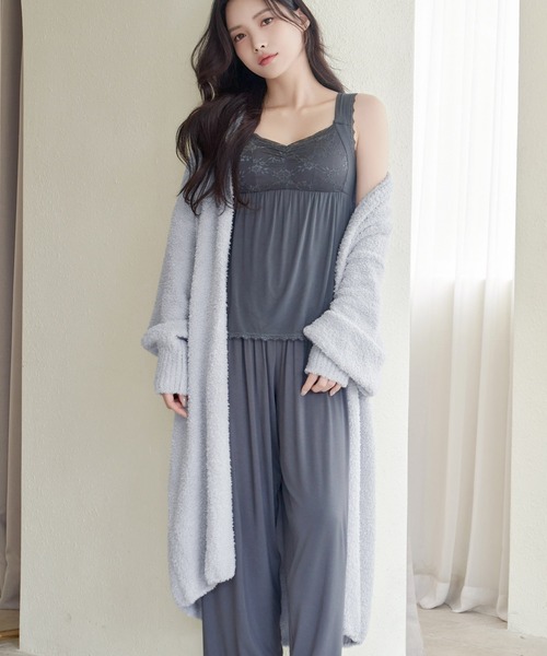 tu-hacci（ツーハッチ）の「《P.snow》ロングガウン（その他ルームウェア・レディース・アイボリー/ブルーグレー/ラベンダー・F）」の2枚目の写真