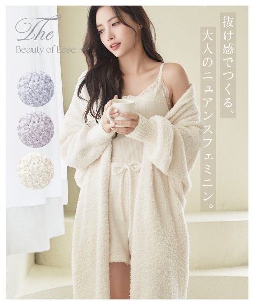 tu-hacci（ツーハッチ）の「《P.snow》ロングガウン（その他ルームウェア・レディース・アイボリー/ブルーグレー/ラベンダー・F）」の5枚目の写真