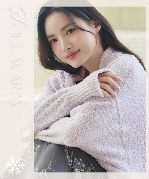 tu-hacci（ツーハッチ）の「《P.snow》ロングガウン（その他ルームウェア・レディース・アイボリー/ブルーグレー/ラベンダー・F）」の8枚目の写真