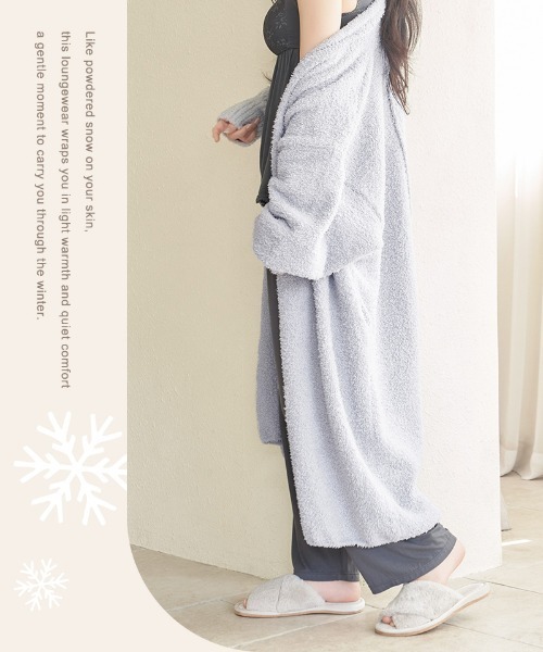 tu-hacci（ツーハッチ）の「《P.snow》ロングガウン（その他ルームウェア・レディース・アイボリー/ブルーグレー/ラベンダー・F）」の9枚目の写真