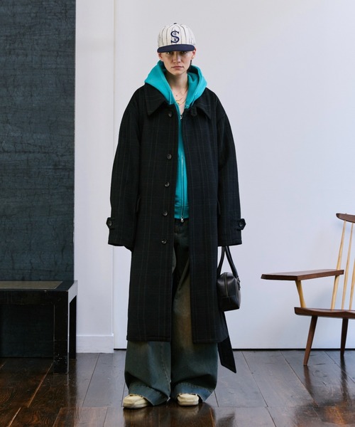 Square Utility Leather Bag / スクエアレザーハンドバッグ