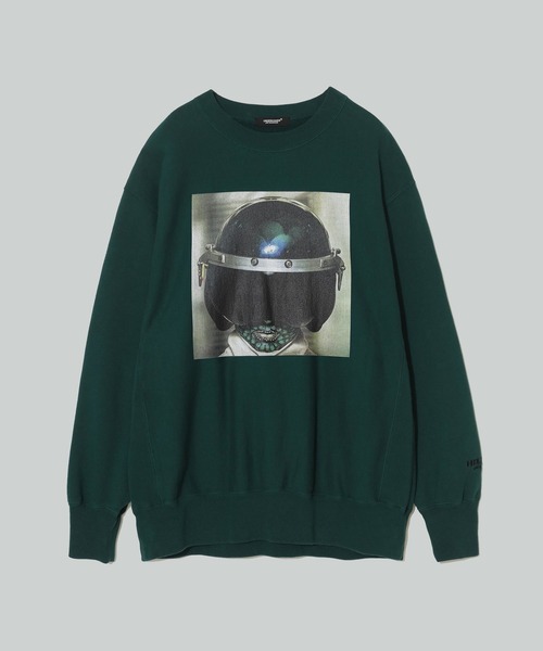 UNDERCOVER(アンダーカバー)の「【UNDERCOVER/アンダーカバー】UC2E4815-2 L/S Sweat(スウェット・メンズ・ブラック/グリーン・4/3)」の1枚目の写真