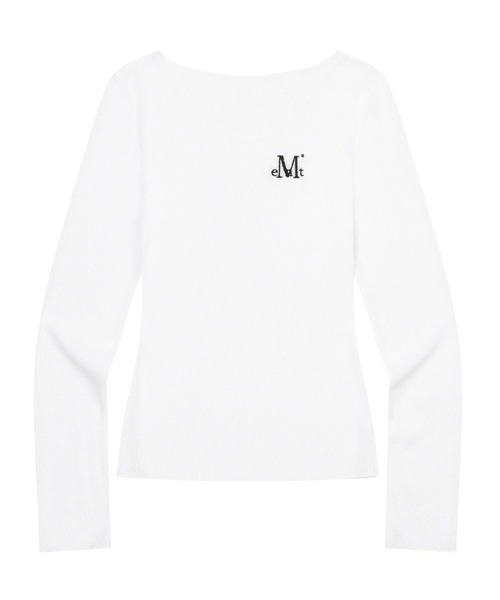 MUCENT(ムセント)の「A'GEM/9 × .kom 『MUCENT/ムーセント』 LUEUR SEE THROUGH V NECK KNIT/シースルーVネックニット(ニット/セーター・レディース・ホワイト/チャコールグレー/ブラック・FREE)」の1枚目の写真