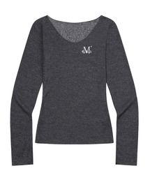 A'GEM/9 × .kom 『MUCENT/ムーセント』 LUEUR SEE THROUGH V NECK KNIT/シースルーVネックニット