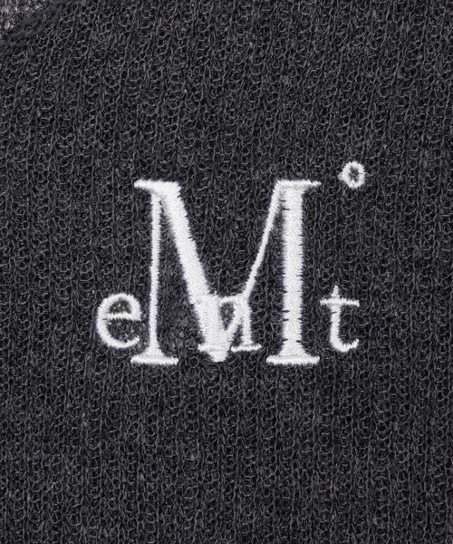 MUCENT(ムセント)の「A'GEM/9 × .kom 『MUCENT/ムーセント』 LUEUR SEE THROUGH V NECK KNIT/シースルーVネックニット(ニット/セーター・レディース・ホワイト/チャコールグレー/ブラック・FREE)」の8枚目の写真