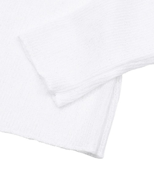 MUCENT(ムセント)の「A'GEM/9 × .kom 『MUCENT/ムーセント』 LUEUR SEE THROUGH V NECK KNIT/シースルーVネックニット(ニット/セーター・レディース・ホワイト/チャコールグレー/ブラック・FREE)」の12枚目の写真