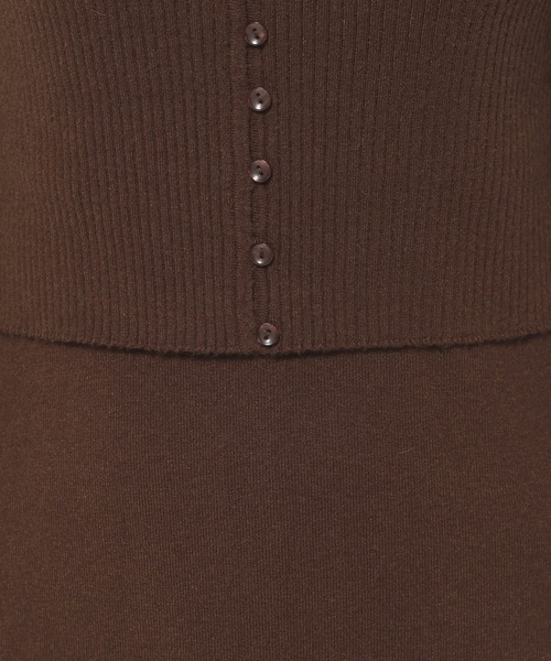 mysty woman（ミスティウーマン）の「マルチWAYカーデワンピSET 608445（ワンピース・レディース・アイボリー/ブラック/ブラウン・FREE）」の14枚目の写真