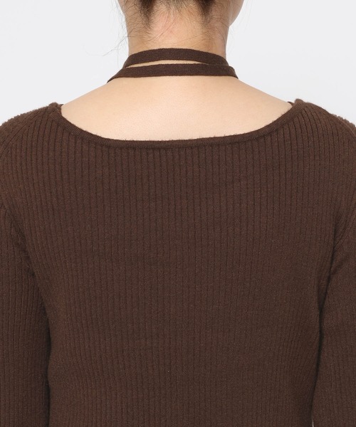 mysty woman（ミスティウーマン）の「マルチWAYカーデワンピSET 608445（ワンピース・レディース・アイボリー/ブラック/ブラウン・FREE）」の17枚目の写真