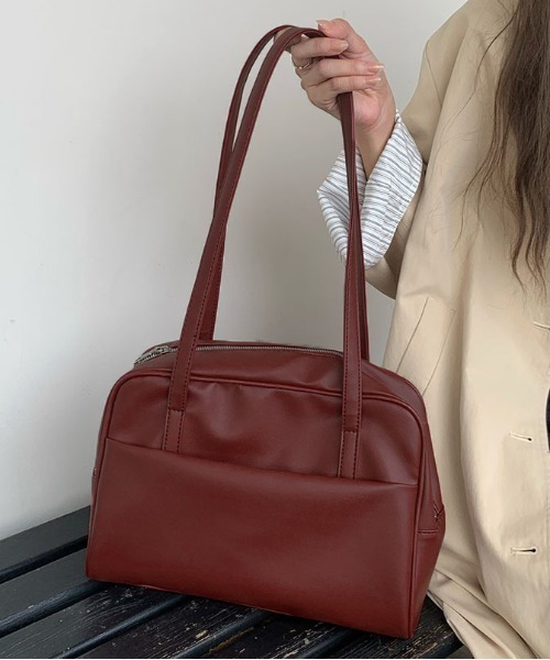 WEGO（ウィゴー）の「[大容量]WEGO/ワンハンドルフェイクレザーミディ