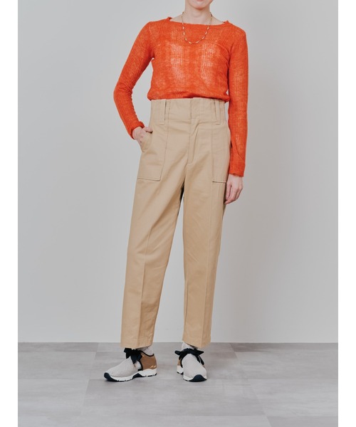 TEVALT(ヴァレット)の「チノベイカーパンツ(チノパンツ・レディース・ネイビー/キャメル・38)」の8枚目の写真