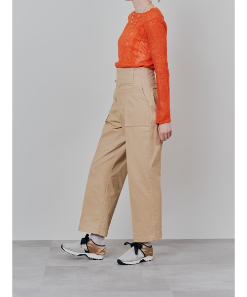 TEVALT(ヴァレット)の「チノベイカーパンツ(チノパンツ・レディース・ネイビー/キャメル・38)」の9枚目の写真