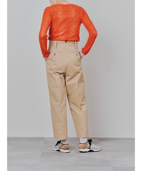 TEVALT(ヴァレット)の「チノベイカーパンツ(チノパンツ・レディース・ネイビー/キャメル・38)」の10枚目の写真