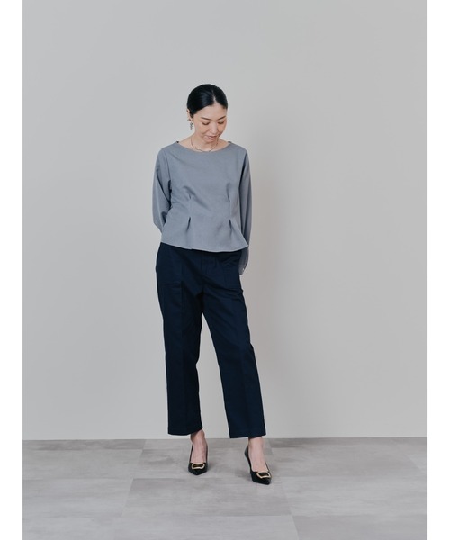 TEVALT(ヴァレット)の「チノベイカーパンツ(チノパンツ・レディース・ネイビー/キャメル・38)」の6枚目の写真