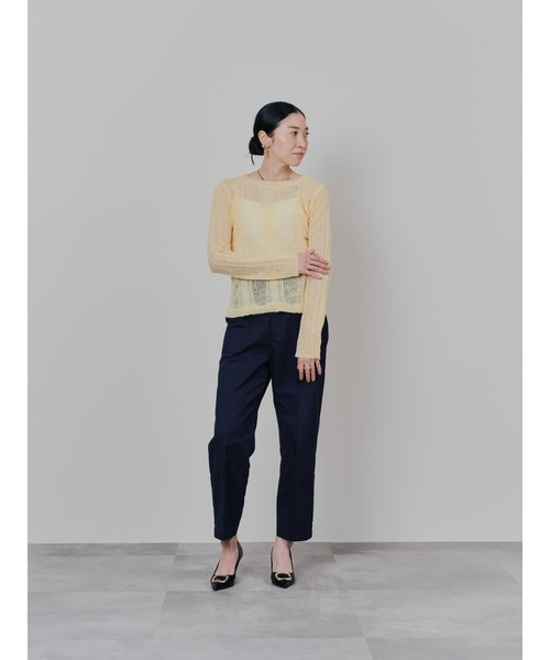 TEVALT(ヴァレット)の「チノベイカーパンツ(チノパンツ・レディース・ネイビー/キャメル・38)」の5枚目の写真