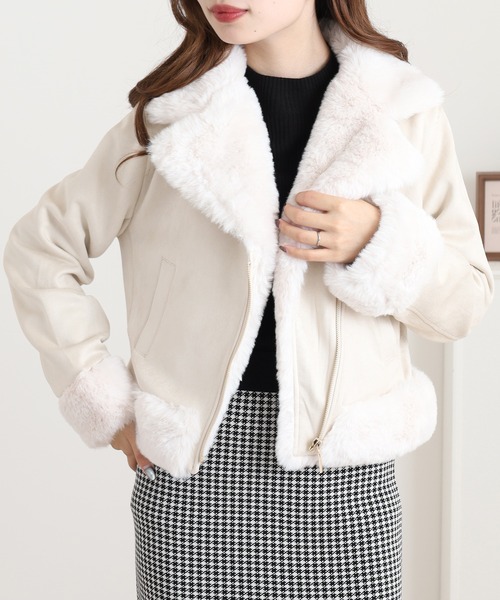 セール】Ree&Mee 裏地付き ウェード ポンチ もこもこ ファー