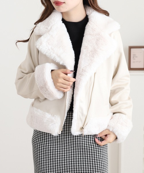 セール】Ree&Mee 裏地付き ウェード ポンチ もこもこ ファー