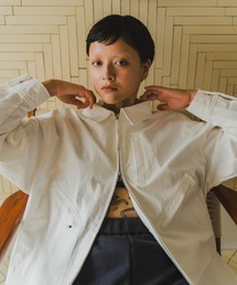a lit r（ア リトル）の「Twill Zip Shirt Jacket（その他アウター）」