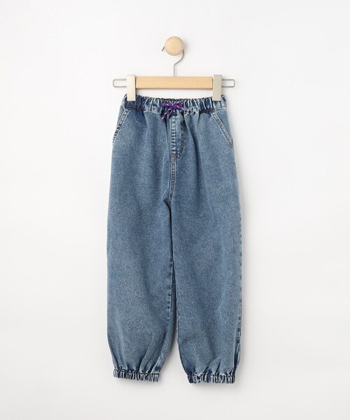 SHOO・LA・RUE（シューラルー）の「【100-150cm】デニムジョグパンツ（デニムパンツ・キッズ・ライトブルー/ネイビー・15 /14/13/12/11/10）」の3枚目の写真