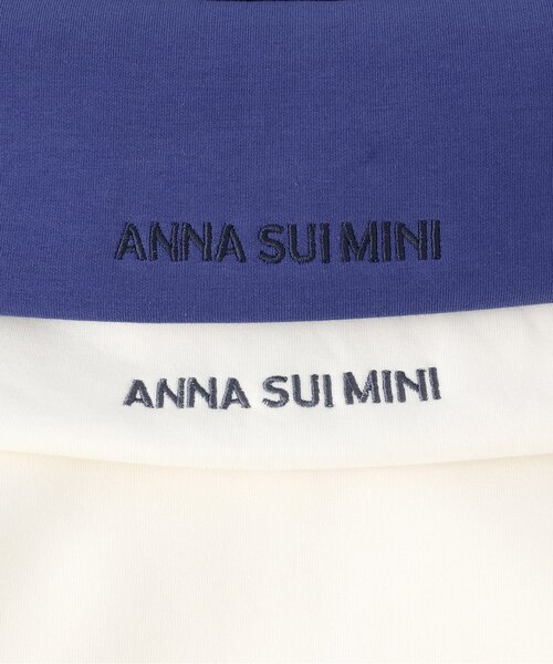 ANNA SUI mini（アナスイ・ミニ）の「【人気商品再入荷】【直営店で取り扱い無し】短丈ジップアップセーラートレーナー（スウェット・キッズ・オフホワイト/ブルー・140cm/130cm/150cm/120cm）」の7枚目の写真
