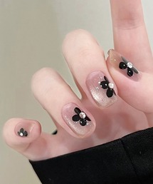 shoppinggo（ショッピングゴー）の「ネイルチップ ショート きらきら ハート ピンク つけ爪 ネイルアート アートチップ デコチップ オーバル ウエディン（ネイルシール/ネイルチップ）」