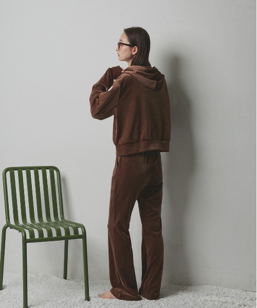 セール】ベロアパーカー イージーパンツ セットアップ（セットアップ