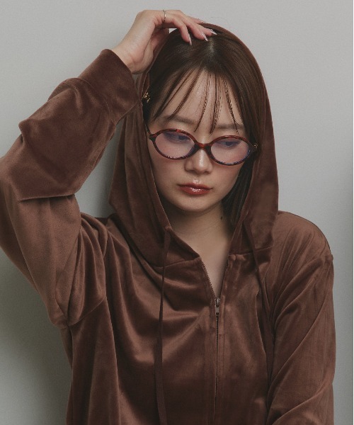 ad thie（アドティエ）の「ベロアパーカー イージーパンツ セットアップ（セットアップ・レディース・ブラック/ブラウン・FREE）」の22枚目の写真