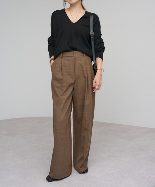 Bonjour Sagan（ボンジュールサガン）の「プレート付ドレープニット（ニット/セーター・レディース・モカ/ブラック/アイボリー・FREE）」の10枚目の写真