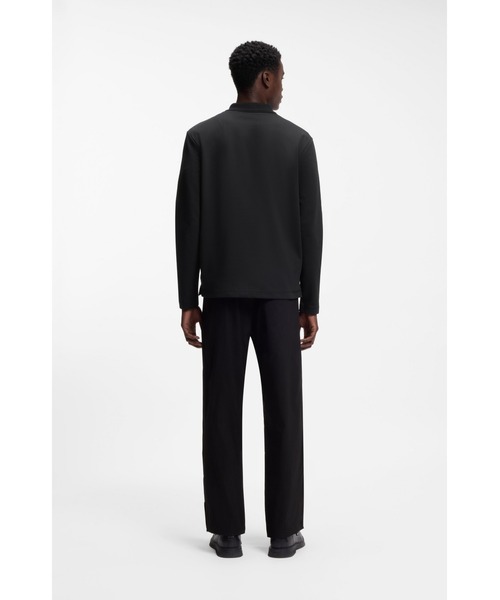 HUGO(ヒューゴ)の「コットンブレンド ポロシャツ スタックロゴ(ポロシャツ・メンズ・ブラック・M/XS/XL/XXL/S/L)」の4枚目の写真
