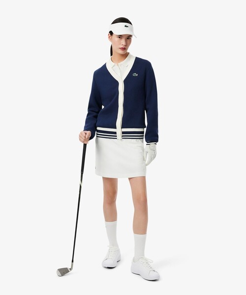 LACOSTE(ラコステ)の「防風 ウィンドブレイカーニットカーディガン(カーディガン/ボレロ・レディース・ネイビー・34/36/38)」の6枚目の写真
