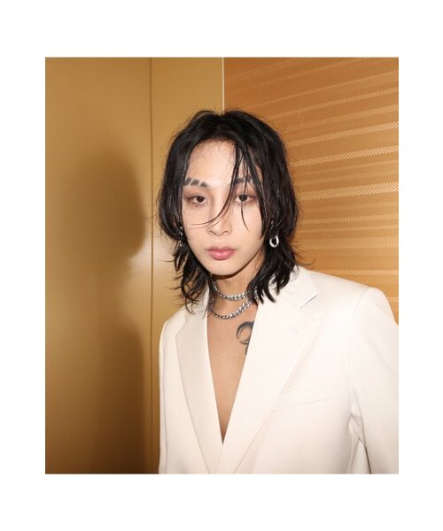 BLACKPURPLE（ブラックパープル）の「[BLACKLABEL] BPアイスボルドキューバンチェーンチョーカーネックレス _ 10mm（ネックレス・メンズ・シルバー・39cm/42cm）」の7枚目の写真