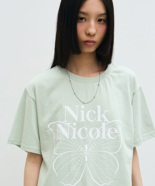 NICK&NICOLE(ニックアンドニコール)の「BIG BUTTERFLY SLEEVE TOP_MINT WHITE(Tシャツ/カットソー・レディース・その他・FREE)」の2枚目の写真
