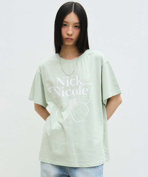 NICK&NICOLE(ニックアンドニコール)の「BIG BUTTERFLY SLEEVE TOP_MINT WHITE(Tシャツ/カットソー・レディース・その他・FREE)」の3枚目の写真