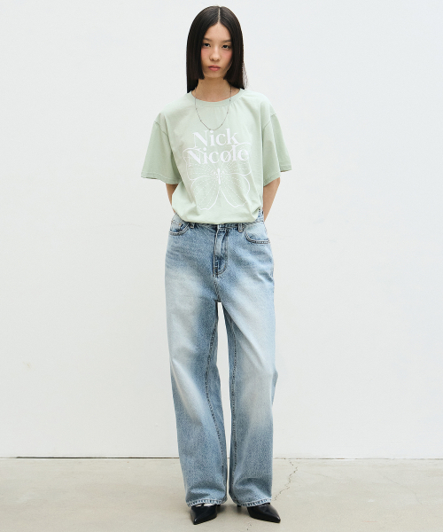 NICK&NICOLE(ニックアンドニコール)の「BIG BUTTERFLY SLEEVE TOP_MINT WHITE(Tシャツ/カットソー・レディース・その他・FREE)」の4枚目の写真