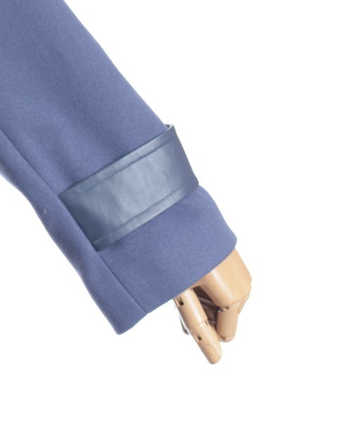 axes femme（アクシーズファム）の「チェーン付異素材切替コート（ダッフルコート・レディース・チャコール/ブルー/ブラック・FREE）」の14枚目の写真