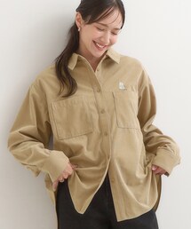 Cutie Blonde | 【旭山動物園応援商品】ワンポイント刺繍 コーデュロイシャツ(シャツ/ブラウス)