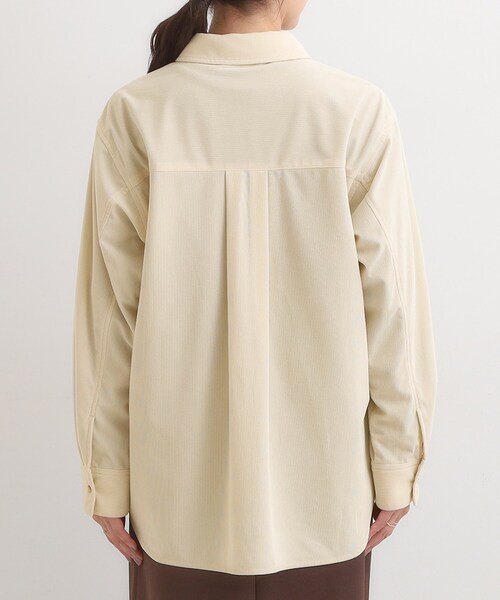 Cutie Blonde（キューティーブロンド）の「【旭山動物園応援商品】ワンポイント刺繍 コーデュロイシャツ（シャツ/ブラウス・レディース・アイボリー/ベージュ・01/03/04/02）」の13枚目の写真