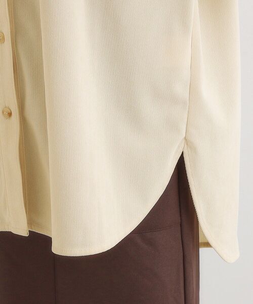 Cutie Blonde（キューティーブロンド）の「【旭山動物園応援商品】ワンポイント刺繍 コーデュロイシャツ（シャツ/ブラウス・レディース・アイボリー/ベージュ・01/03/04/02）」の17枚目の写真