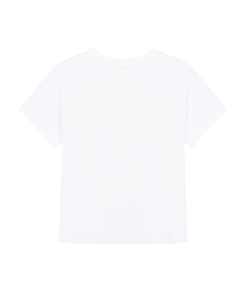NICK&NICOLE(ニックアンドニコール)の「NICOLE ROSE LETTERING SLIM TOP_WHITE BLACK(Tシャツ/カットソー・レディース・その他・FREE)」の5枚目の写真