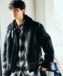 C.E.L.STORE（セルストア）の「MADE IN STANDARD / メイドインスタンダード B-3 FLIGHT JACKET リアルムートンレザーB-3ジャケット（ブルゾン）」
