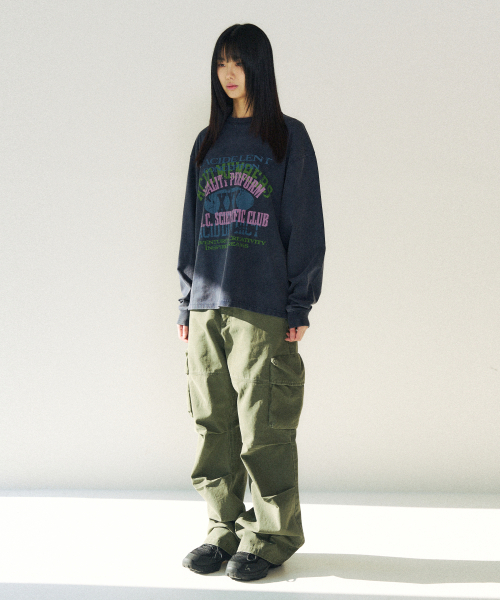 SLOWACID（スローアシッド）の「SAC ヴィンテージグラフィックロングスリーブ [ネイビー]（Tシャツ/カットソー・メンズ・その他・SMALL/MEDIUM/LARGE）」の2枚目の写真