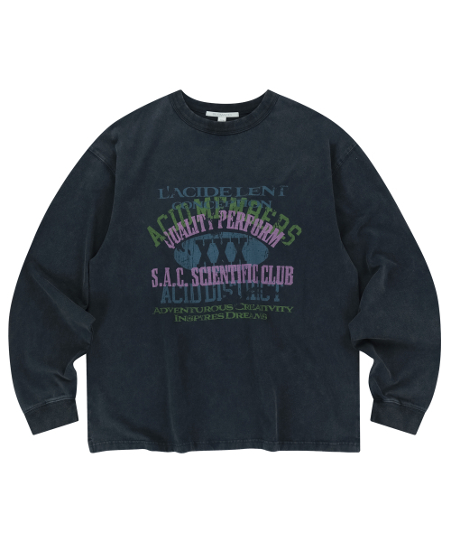SLOWACID（スローアシッド）の「SAC ヴィンテージグラフィックロングスリーブ [ネイビー]（Tシャツ/カットソー・メンズ・その他・SMALL/MEDIUM/LARGE）」の3枚目の写真