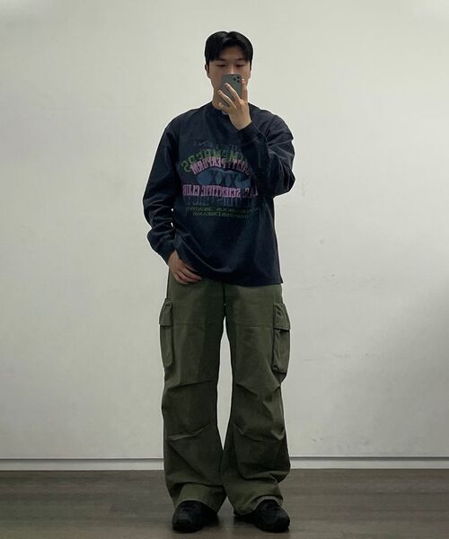 SLOWACID（スローアシッド）の「SAC ヴィンテージグラフィックロングスリーブ [ネイビー]（Tシャツ/カットソー・メンズ・その他・SMALL/MEDIUM/LARGE）」の5枚目の写真