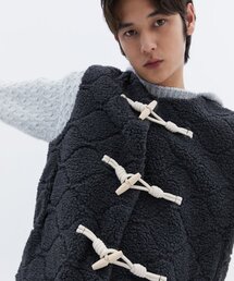 TRIP LE SENS（トリップ ル センス）の「テディダッフルパディングベスト_グレー（ベスト）」