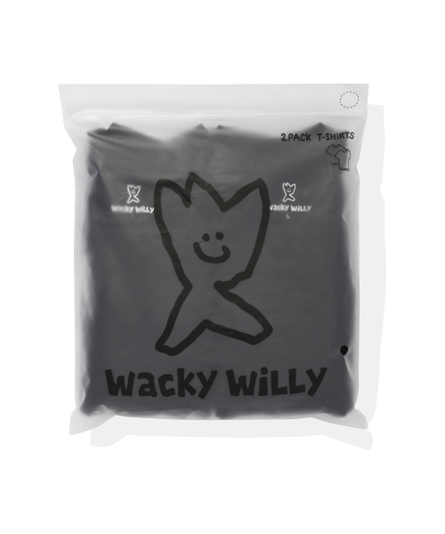 Wacky WiLLy（ワッキーウィリー）の「[2PACK] ロゴ半袖Tシャツ ブラック/ブラック（Tシャツ/カットソー・レディース・その他・SMALL/MEDIUM/LARGE/X-LARGE/X-SMALL）」の3枚目の写真