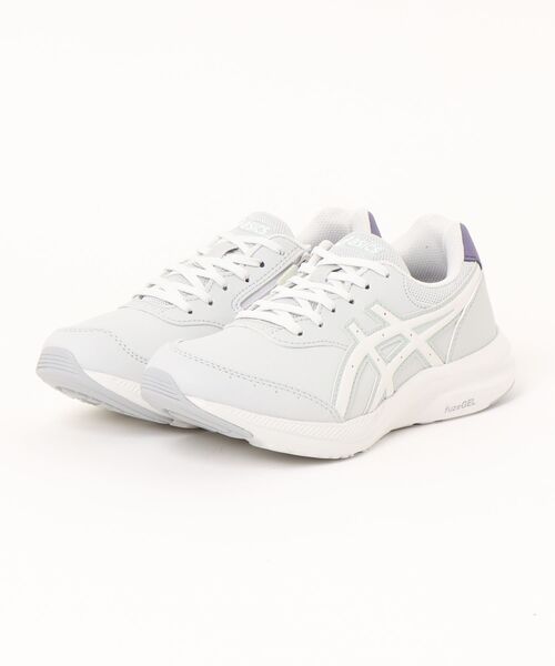 ASICS WALKING(アシックスウォーキング)の「ASICS アシックス GEL-FUNWALKER W053 EXTRA WIDE【幅広3E/軽量】レディースウォーキングシューズ スニーカー(ゲルファンウォーカーW053)(スニーカー・レディース・ブラック/ライトグレー・23.0cm/22.5cm/23.5cm/24.0cm/24.5cm/25.0cm)」の1枚目の写真