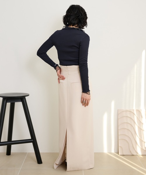 LAULEN(ローレン)の「sheer layered rib tops /シアーレイヤードリブトップス(Tシャツ/カットソー・レディース・グレー/チャコールグレー・FREE)」の22枚目の写真